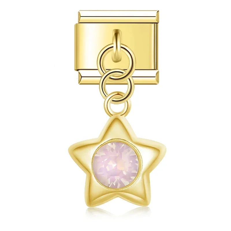 Shiny Star Italian Charm Link