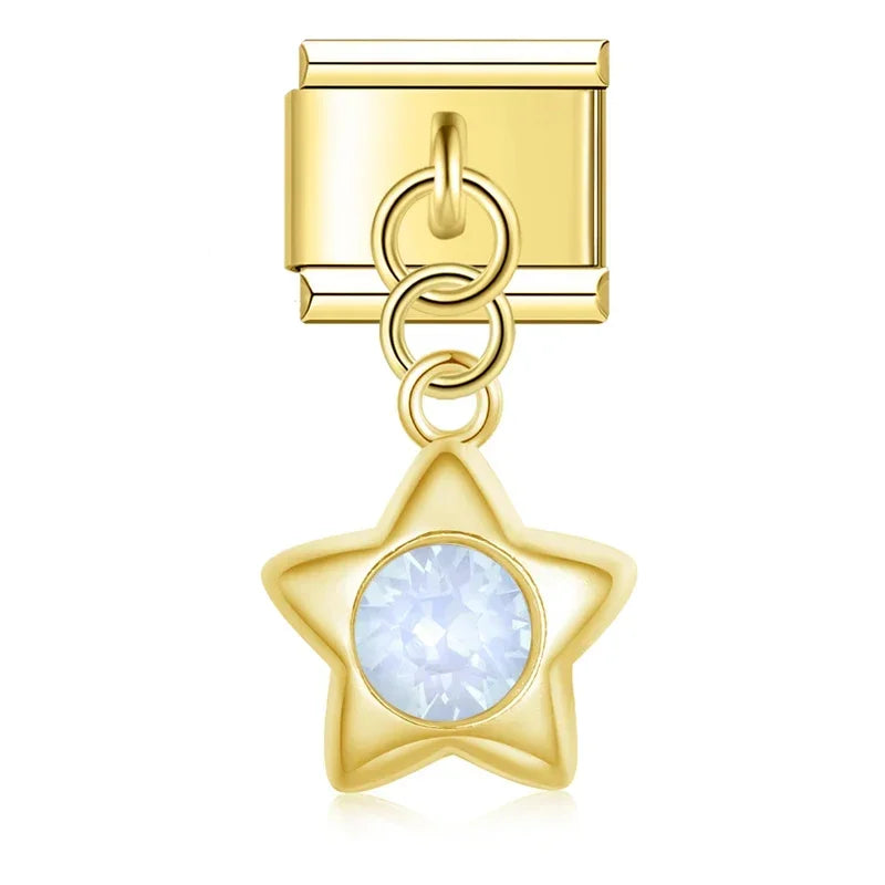 Shiny Star Italian Charm Link