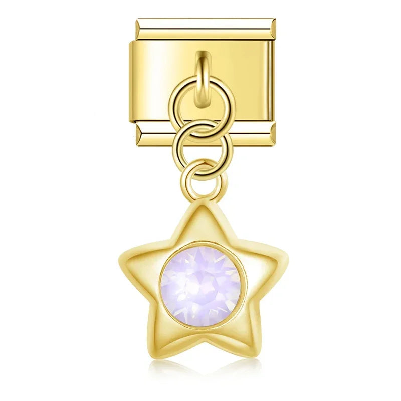 Shiny Star Italian Charm Link