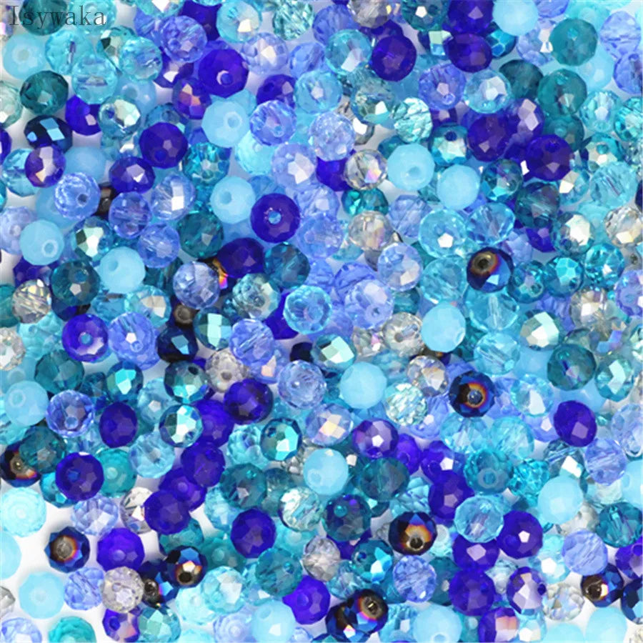 Dazzling Light Blue Crystal Beads