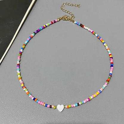 Colorful Love Heart Choker