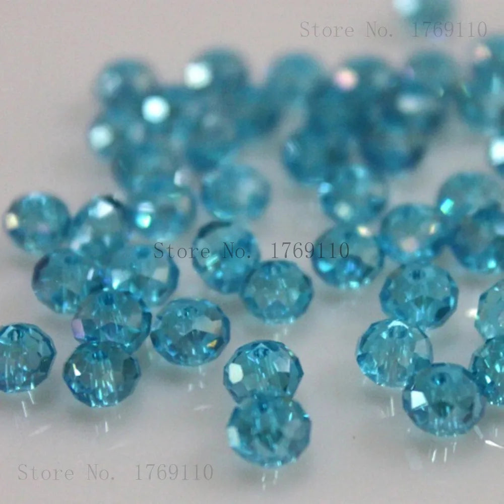 Dazzling Light Blue Crystal Beads