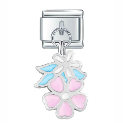 Romantic Rainbow Heart Charm