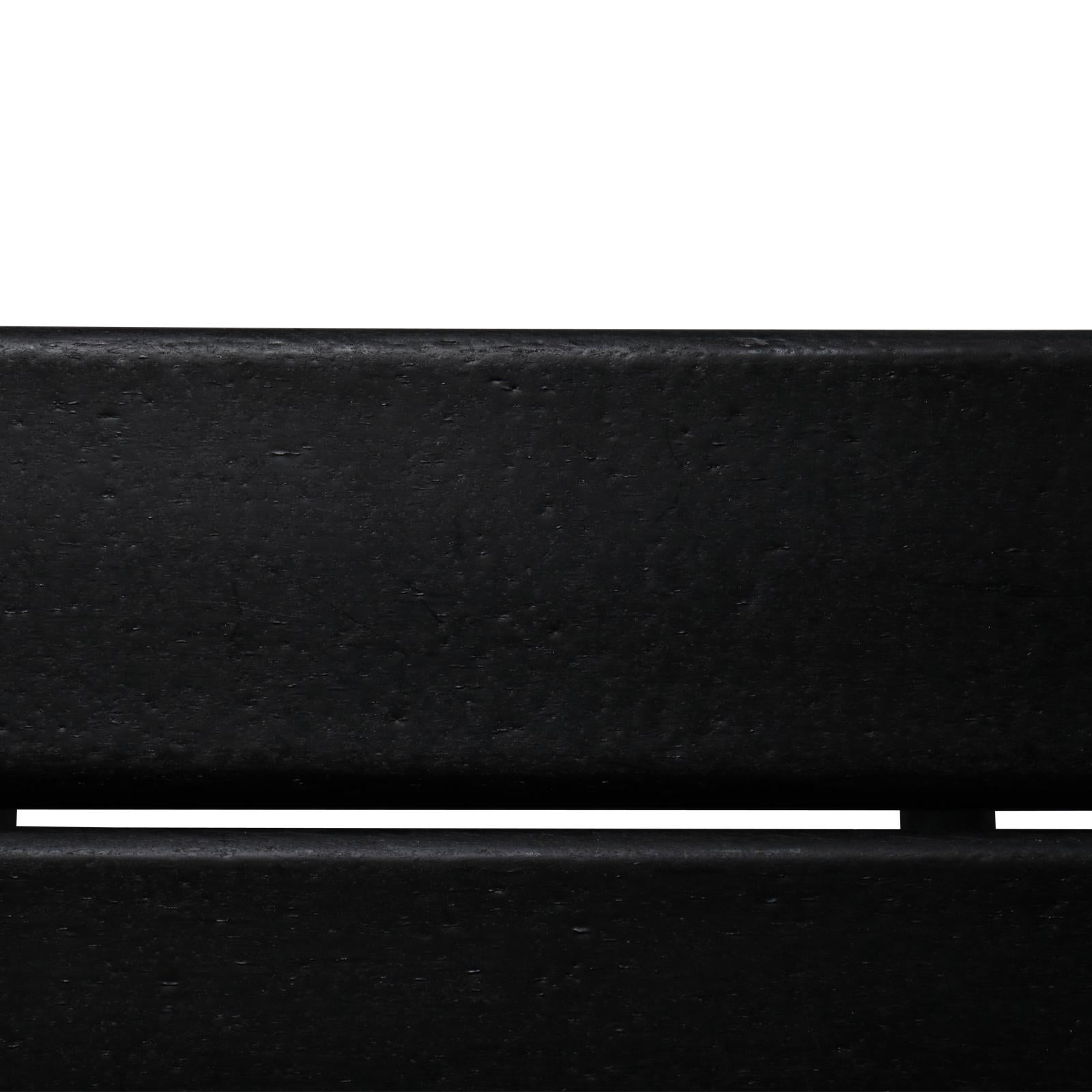 36×36×47cm HDPE Side Table | Black Single Layer Square Table, Bedroom, Living Room, Office, Guest Room, Bathroom, Modern Design