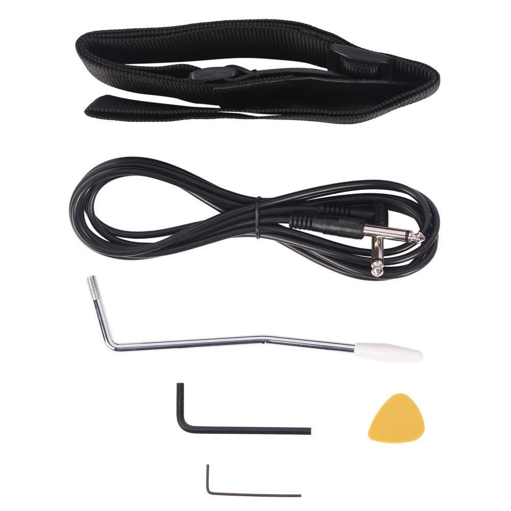 Green Electric Guitar Kit, Basswood Body, Amplifier & Accessories